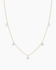 Floating Diamond Flutter Necklace