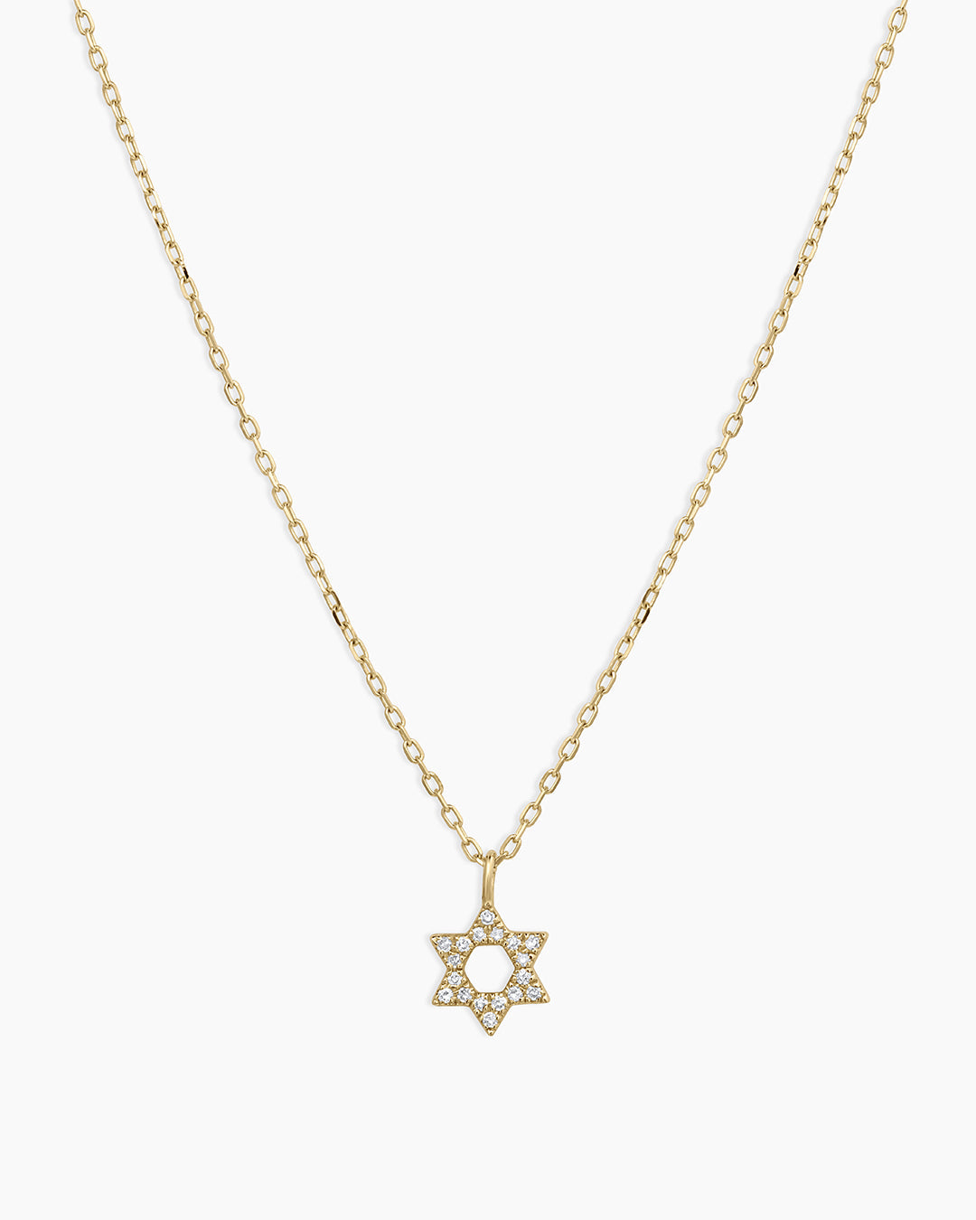 Diamond Star Of David Necklace