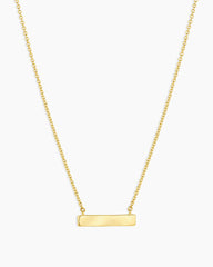 Bespoke Plate Necklace (Gold)