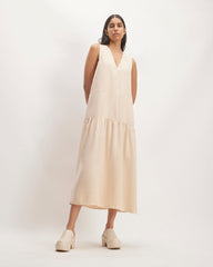 The Tencel™ V-Neck Dress | Whisper Pink