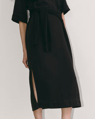 The Relaxed T-Shirt Dress In Buttersoft | Black