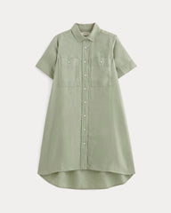 The Daytripper Dress In Linen | Seagrass