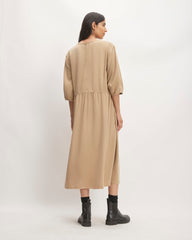 The Tencel™ Puff-Sleeve Dress | Cornstalk