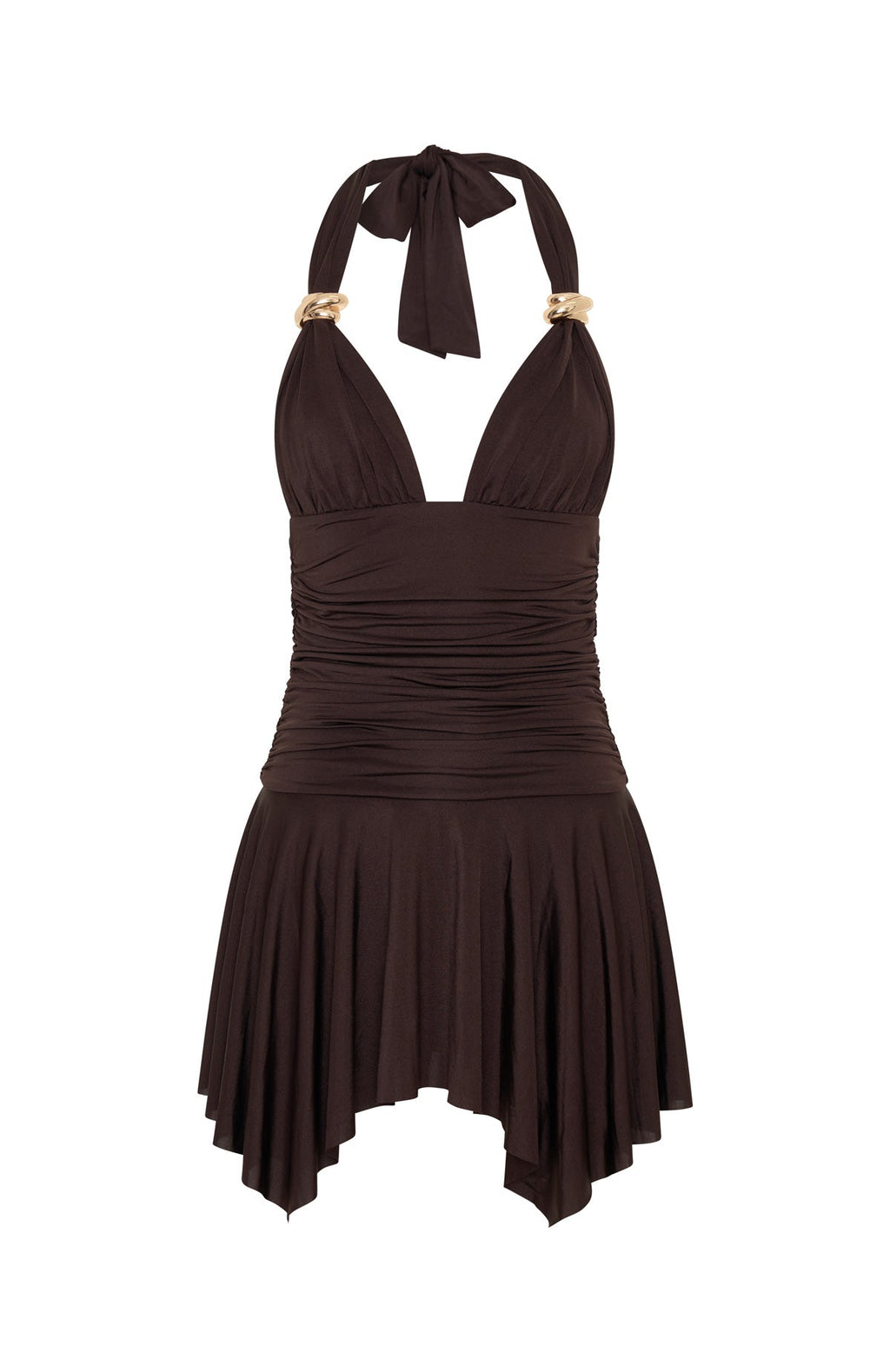 Use Somebody Mini Dress Chocolate